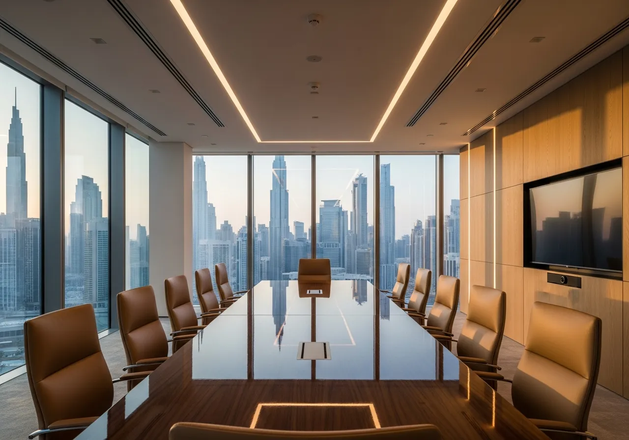 Swiss Tower corporate boardroom